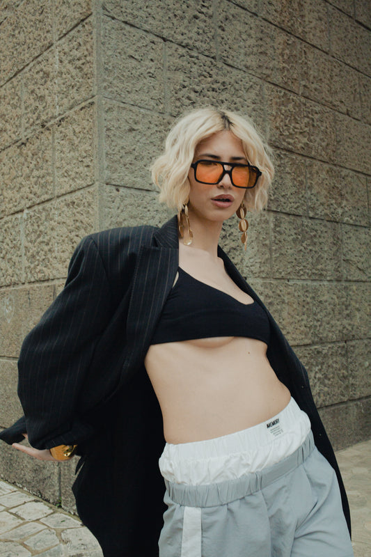 PROMISE Lima Green occhiali indossati UV400 – Roma lifestyle