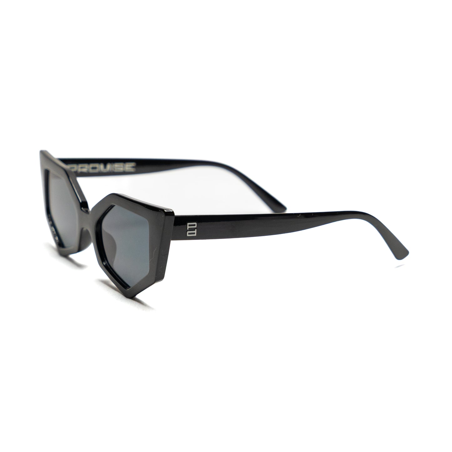 PROMISE Akira Black occhiali cat-eye donna UV400 – Roma laterale