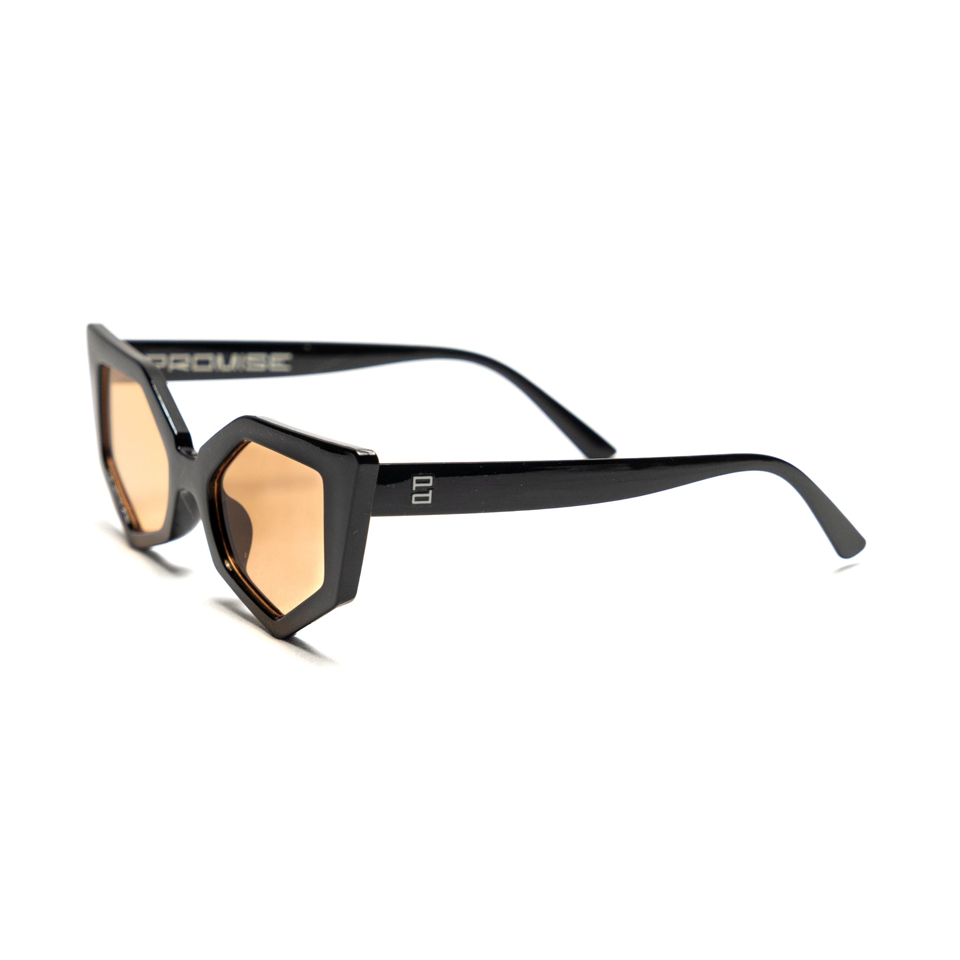 PROMISE Akira Orange occhiali cat-eye donna UV400 – Roma laterale