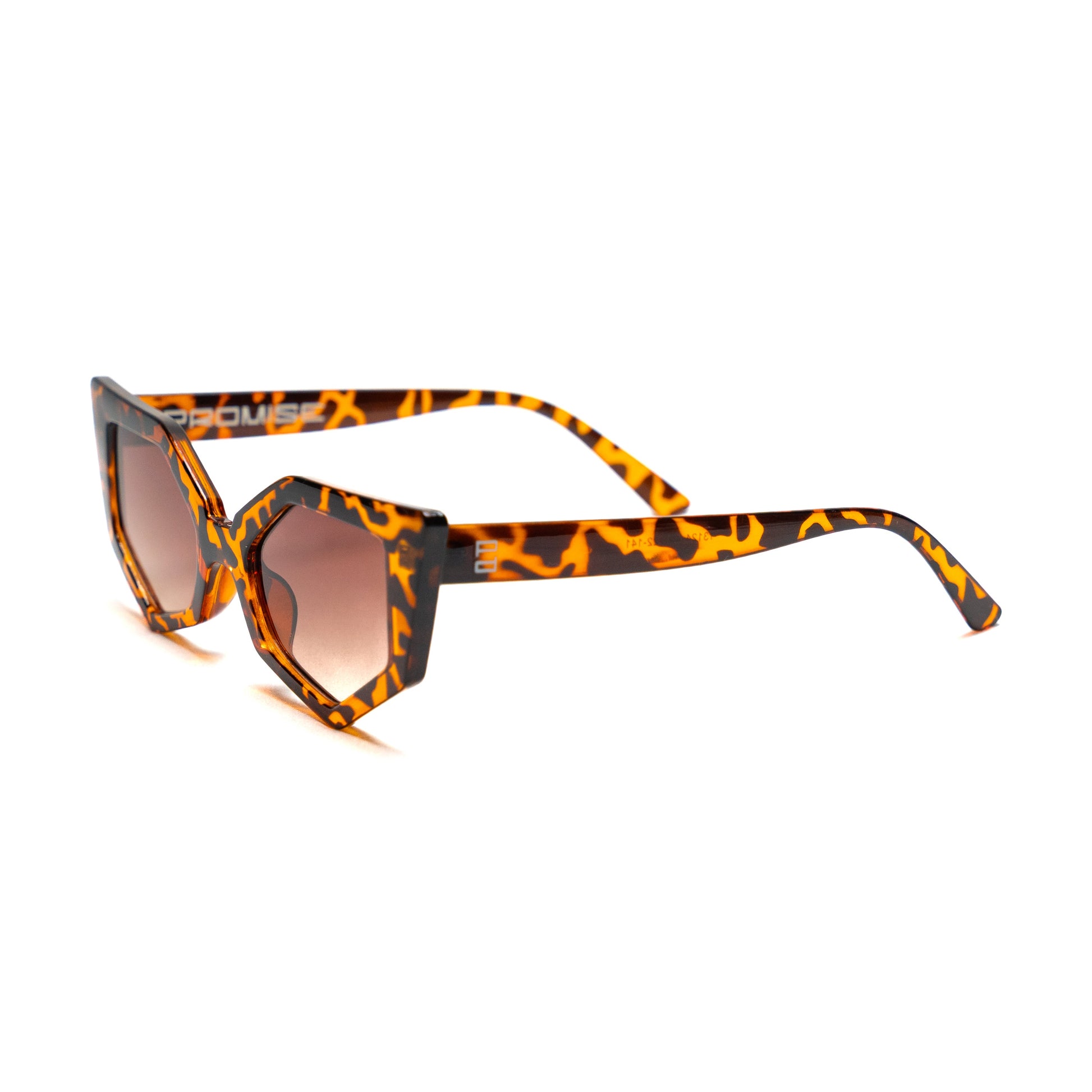 PROMISE Akira Tartarugato occhiali cat-eye donna UV400 – Roma laterale