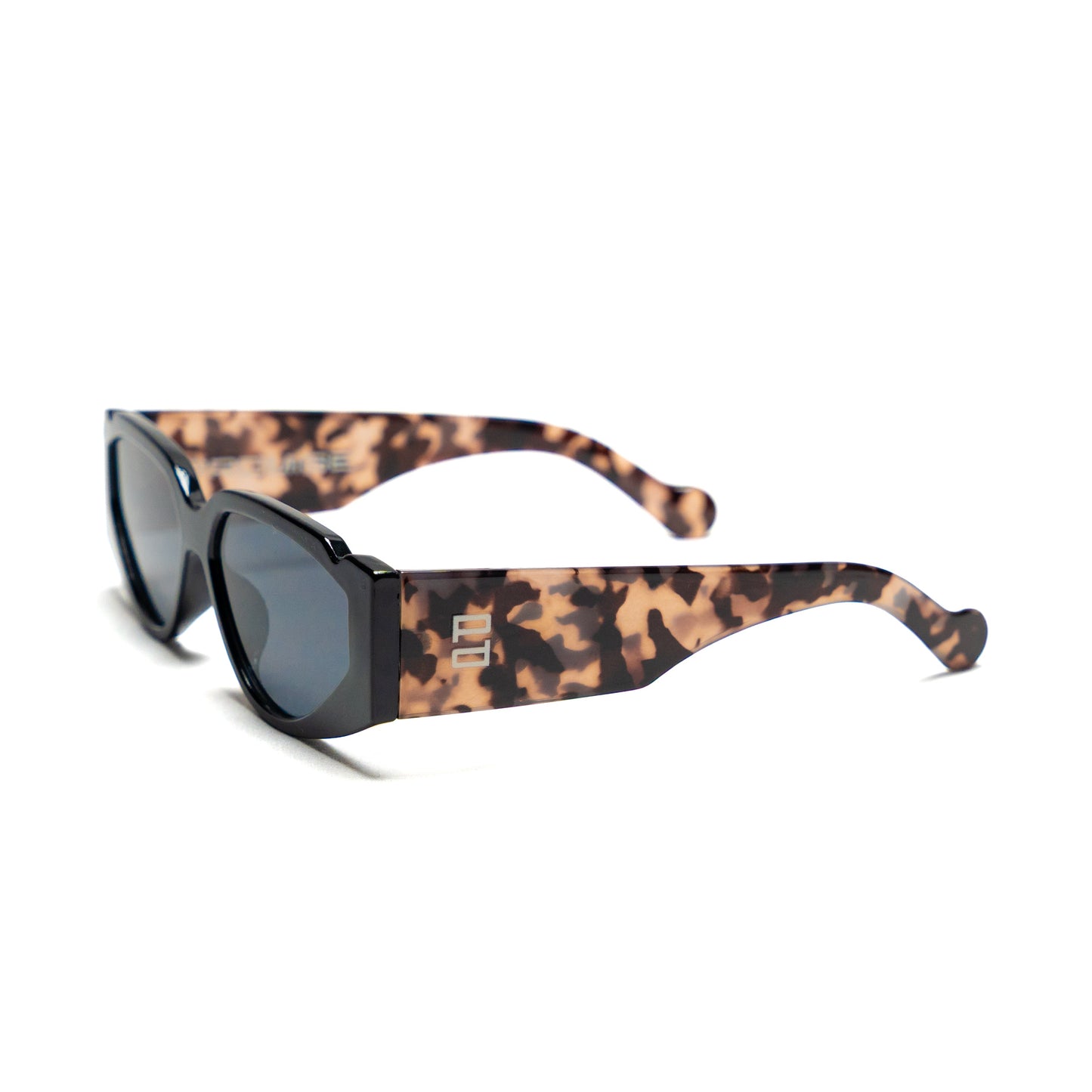 PROMISE Beluga Black occhiali da sole minimal UV400 – Roma laterale