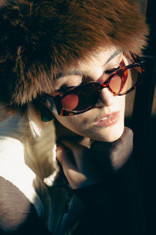 PROMISE Beluga Brown occhiali indossati UV400 – Roma lifestyle