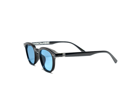 PROMISE Brixton Blue occhiali UV400 in PVC riciclato – Roma laterale