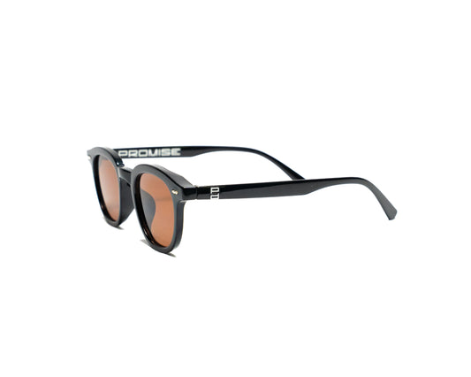PROMISE Brixton Tan occhiali minimal UV400 – Roma laterale